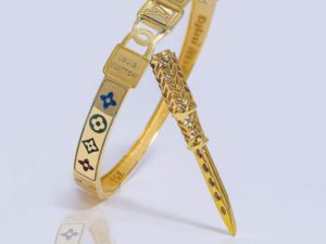 دستبند طلای زنانه لویی ویتون