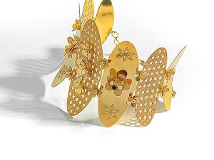 دستبند طلا زنانه بحرینی