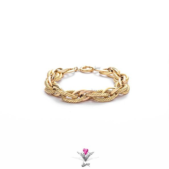 دستبند طلا زنانه جتاش طرح جواهر