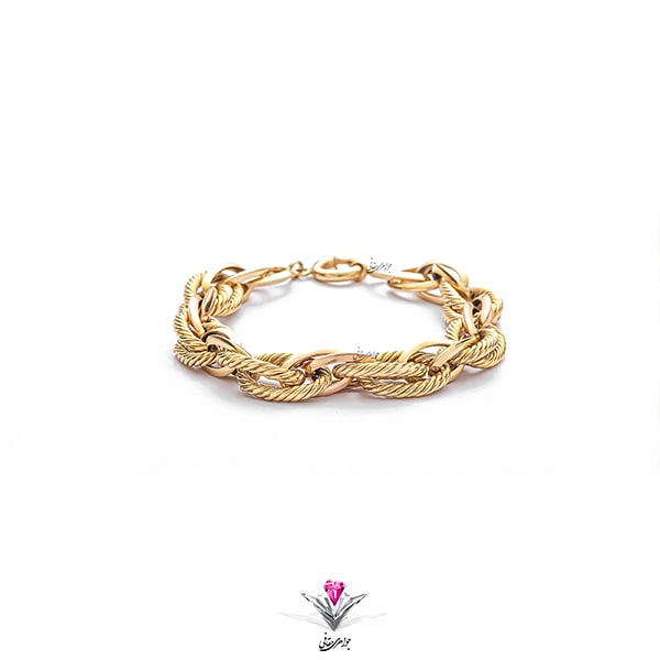 دستبند طلا زنانه جتاش طرح جواهر