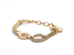 دستبند طلا زنانه سوارفسکی