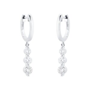 گوشواره طلا زنانه حلقه ای کد 763