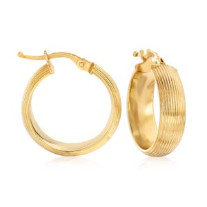گوشواره طلا زنانه حلقه ای مدل اورن