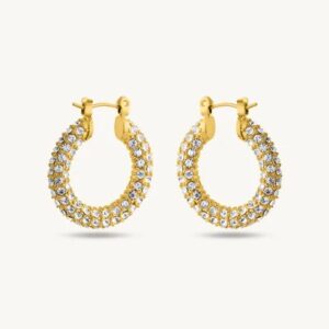 گوشواره طلا زنانه حلقه ای HJLD