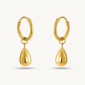 گوشواره طلا زنانه حلقه ای اشک