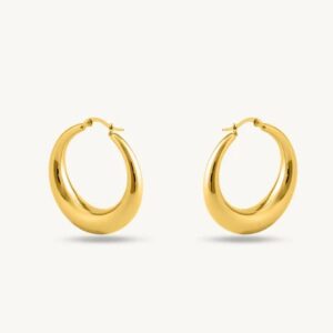 گوشواره طلا زنانه حلقه ای فیوژن