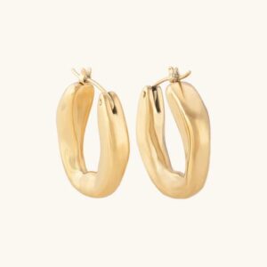 گوشواره طلا زنانه حلقه ای فیوژن