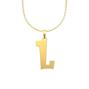 گردنبند طلا حرف L