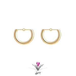 گوشواره طلا مردانه نیم حلقه