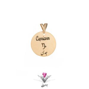 آویز طلا زنانه صورفلکی دی مدل گرد