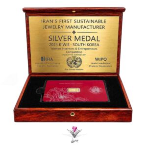 شمش طلا 24 عیار 1 گرمی آرسس / 995 به همراه جعبه چوبی
